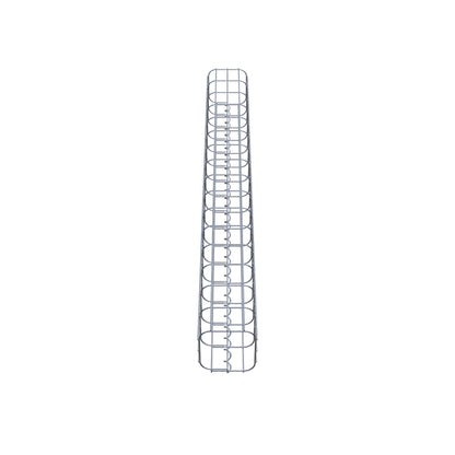 Columna de gaviones cuadrada 17 cm x 17 cm, 160 cm de altura, MW 5 cm x 10 cm