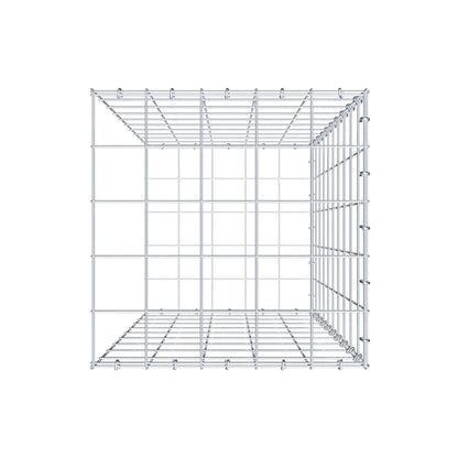 Monteret gabion type 2 100 cm x 50 cm x 50 cm (L x H x D), maskestørrelse 10 cm x 10 cm, C-ring
