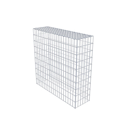 Extra gabion typ 3 100 cm x 100 cm x 30 cm (L x H x D), maskstorlek 5 cm x 10 cm, C-ring