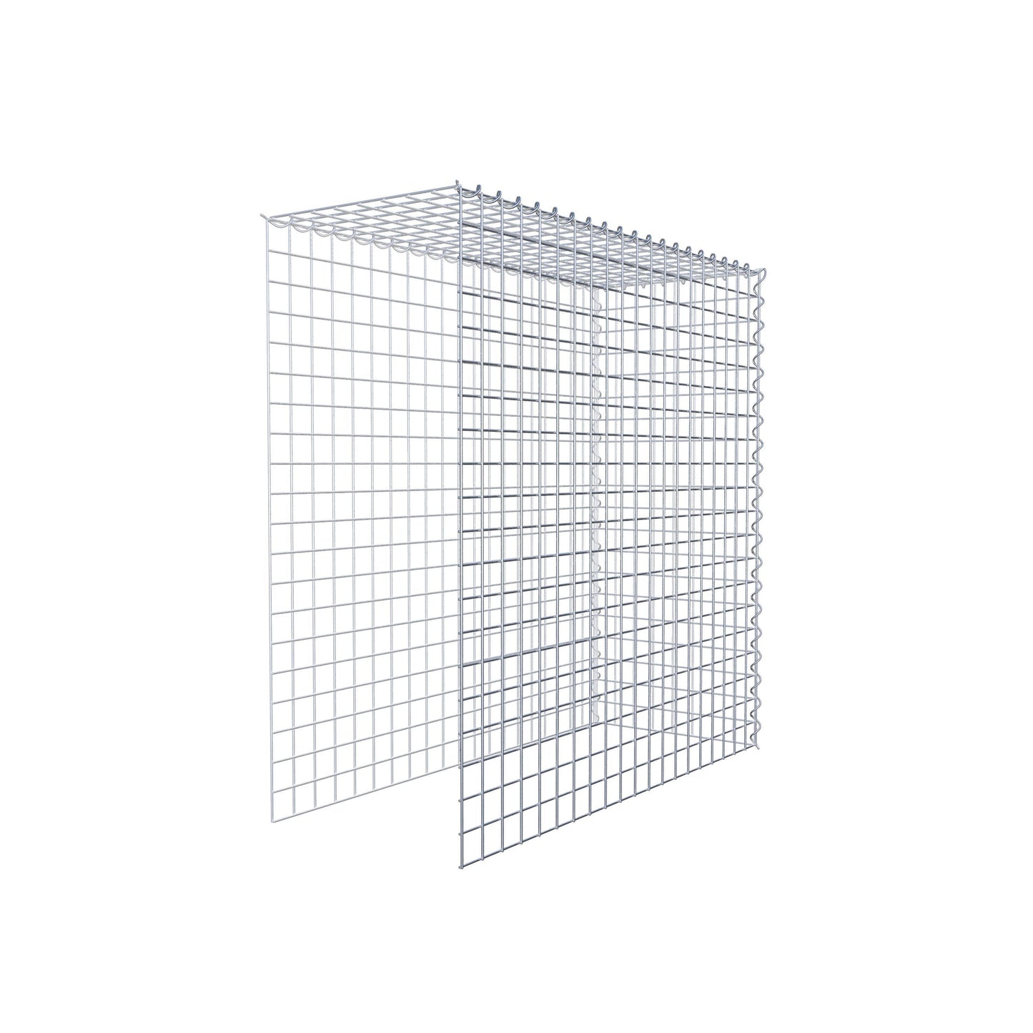 Add-on schanskorf type 4 100 cm x 100 cm x 40 cm (L x H x D), maaswijdte 5 cm x 5 cm, spiraalvormig