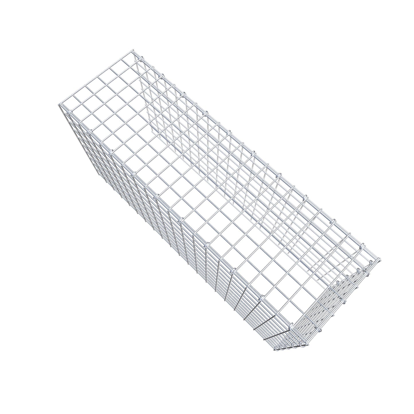 Type 4 oplegkorf 100 cm x 50 cm x 30 cm (L x H x D), maaswijdte 5 cm x 5 cm, C-ring
