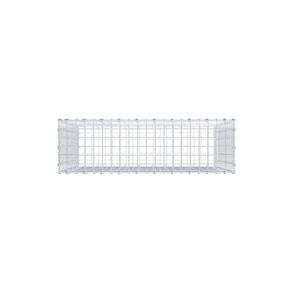 Gabion 100 cm x 90 cm x 30 cm (L x H x D), maskestørrelse 5 x 5 cm, spiralring
