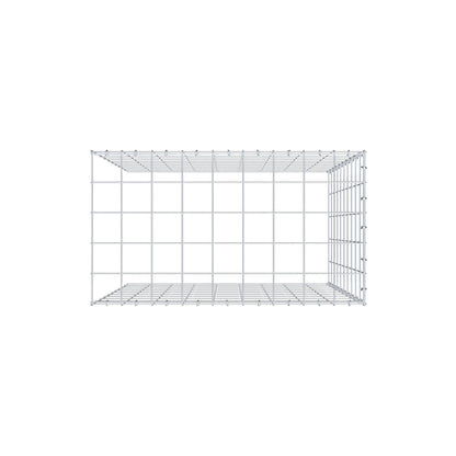 Fourche rapportée type 4 100 cm x 90 cm x 50 cm (L x H x P), mailles 10 cm x 10 cm, anneau C