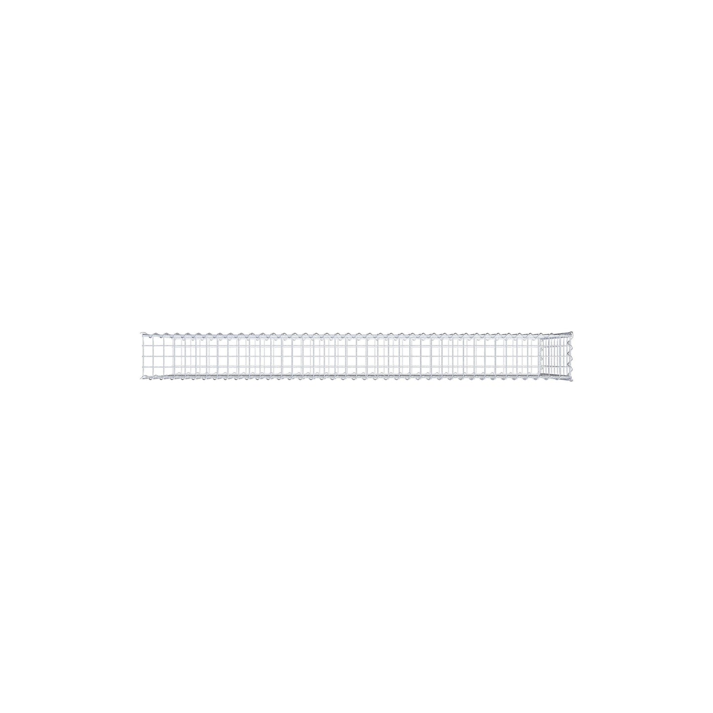 Anbaugabione Typ 2 200 cm x 100 cm x 20 cm (L x H x T), Maschenweite 5 cm x 10 cm, Spirale