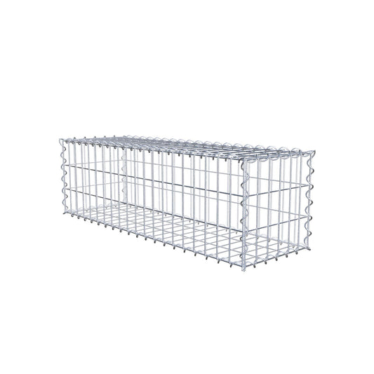 Gabion 100 cm x 30 cm x 30 cm (L x H x D), mesh size 5 cm x 10 cm, spiral