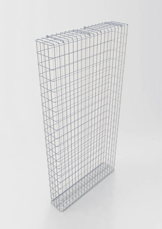Gabion varmgalvaniseret 102 cm x 202 cm x 22 cm, maskestørrelse 5 cm x 10 cm, fuldsvejset