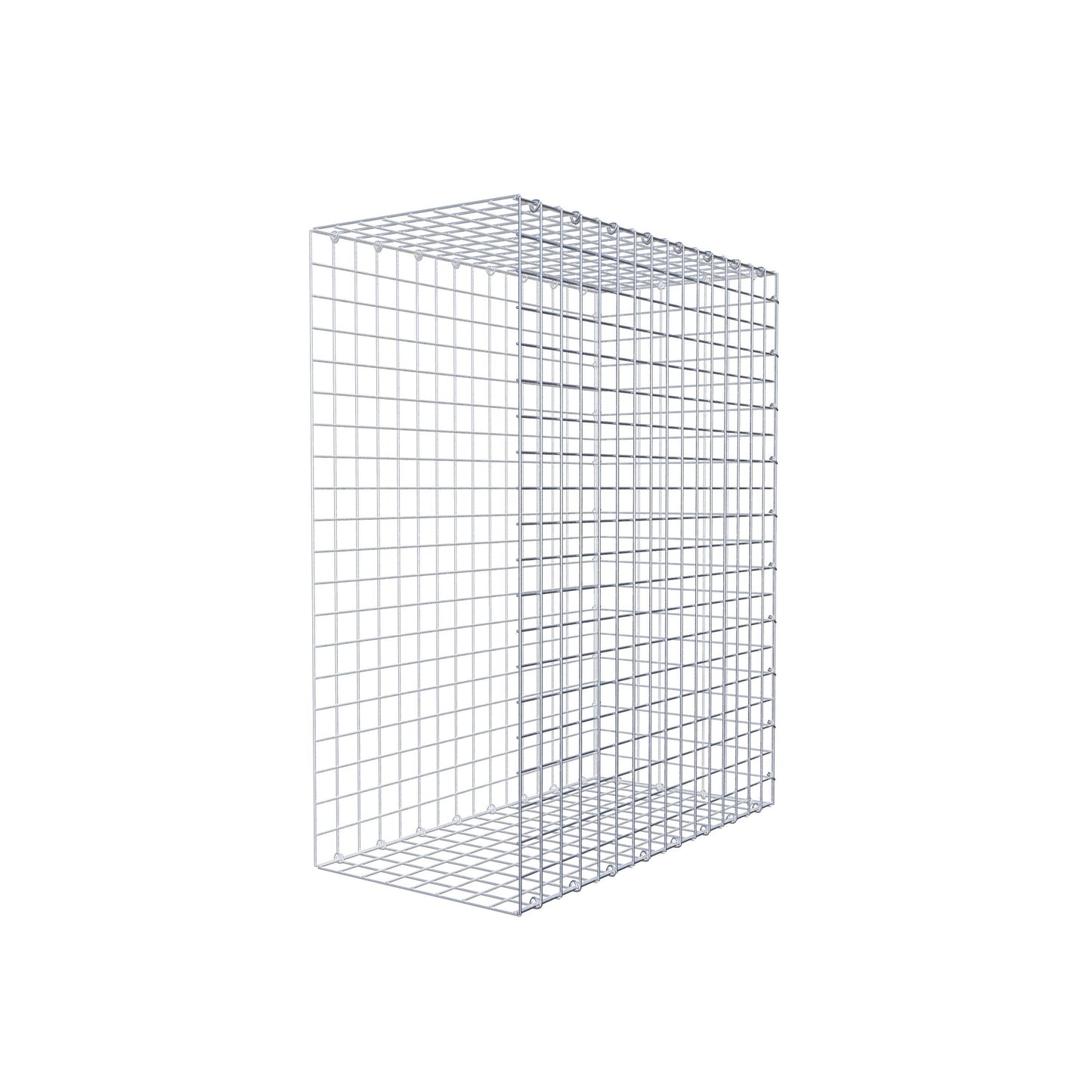 Mounted gabion type 2 100 cm x 80 cm x 40 cm (L x H x D), mesh size 5 cm x 5 cm, C-ring