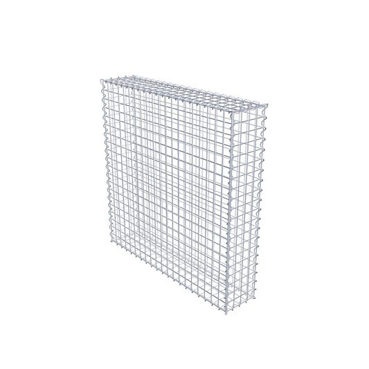 Set di 2 gabbioni 100 cm x 100 cm x 20 cm (L x H x P), maglia 5 x 5 cm, a spirale