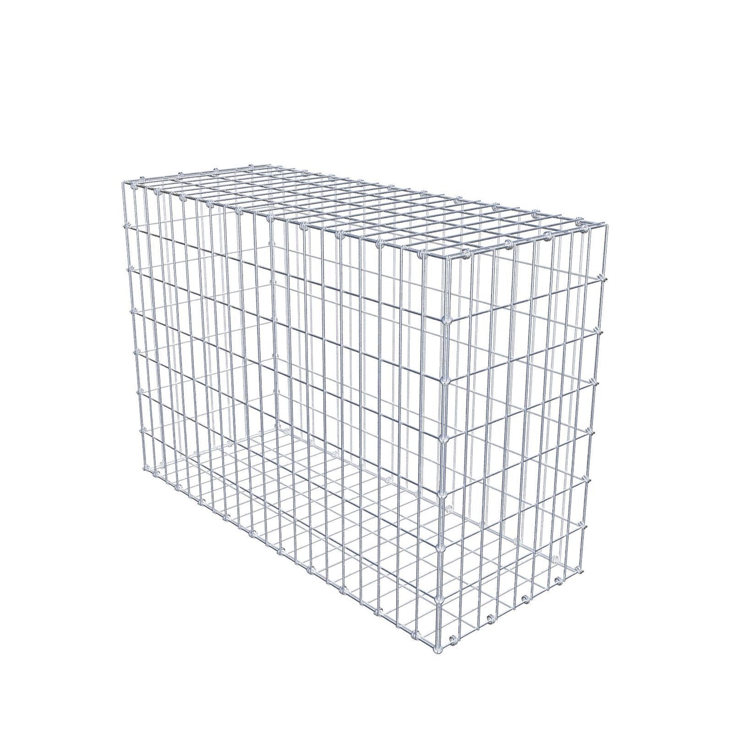 Schanskorf 100 cm x 70 cm x 40 cm (L x H x D), maaswijdte 5 x 10 cm, spiraalring