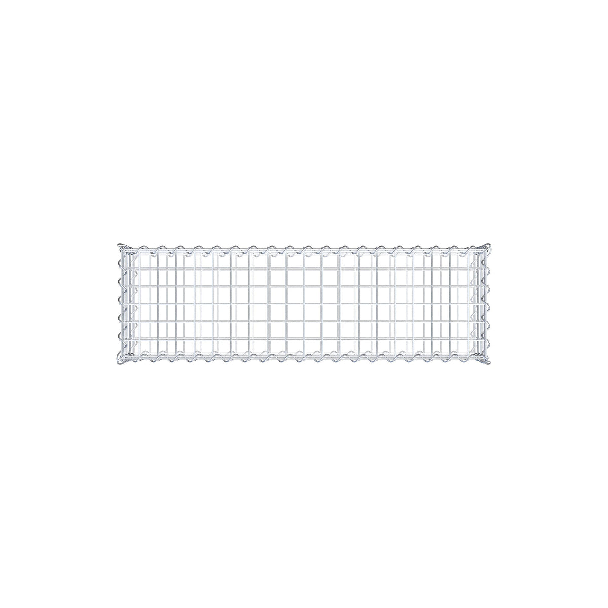 Schanskorf 100 cm x 20 cm x 30 cm (L x H x D), maaswijdte 5 cm x 5 cm, spiraalvormig