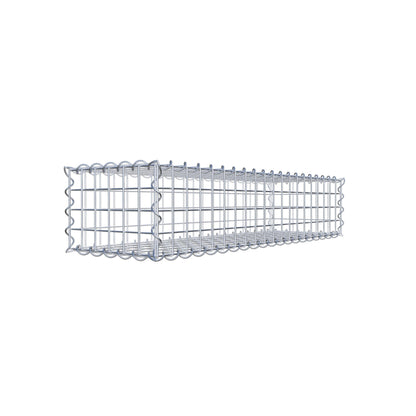Gabion 100 cm x 20 cm x 30 cm (L x H x D), maskestørrelse 5 cm x 5 cm, spiral