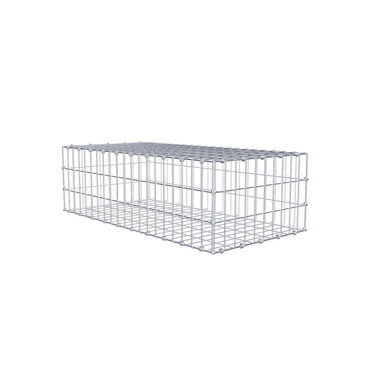 Schanskorf 100 cm x 30 cm x 50 cm (L x H x D), maaswijdte 5 x 10 cm, spiraalring