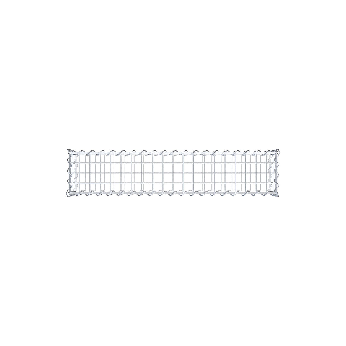 Gabbione 100 cm x 20 cm x 20 cm (L x H x P), maglia 5 cm x 5 cm, spirale