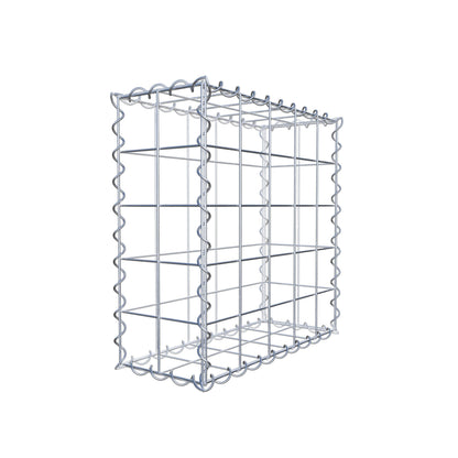 Gabião 50 cm x 50 cm x 20 cm (C x A x P), malhagem 10 cm x 10 cm, espiral