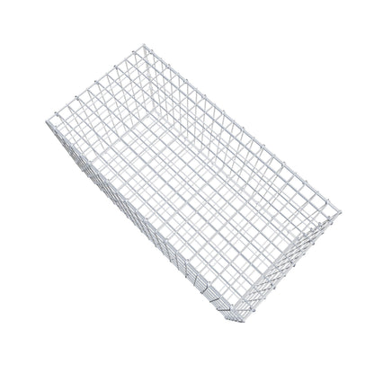 Gabião 100 cm x 50 cm x 50 cm (C x A x P), malhagem 5 cm x 10 cm, anel C