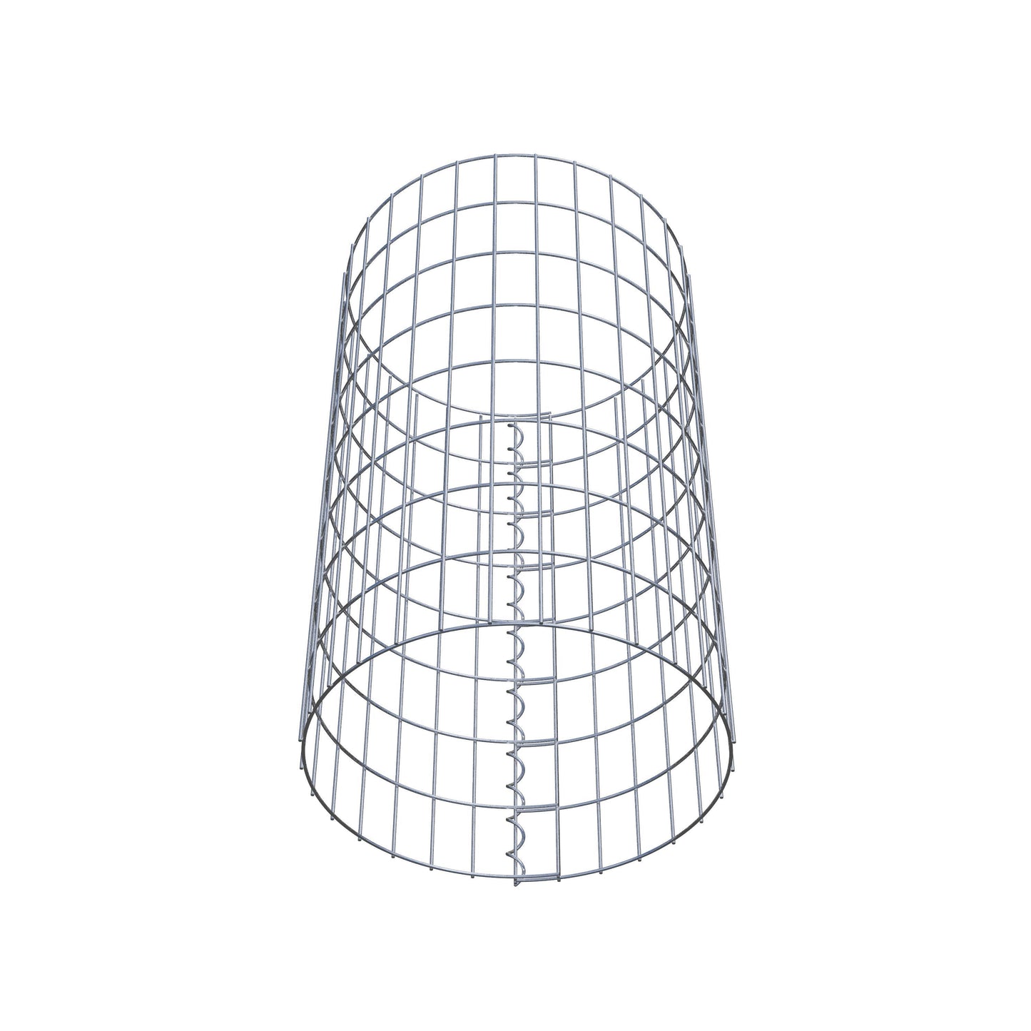 Coluna de gabião redonda 47 cm de diâmetro, 80 cm de altura, malhagem 5 cm x 10 cm