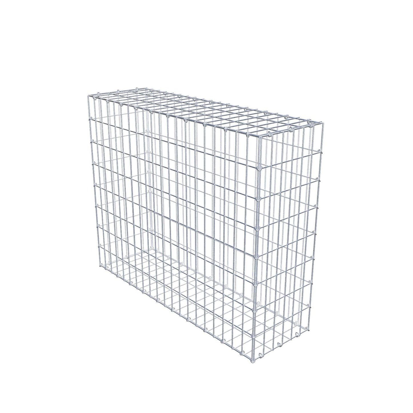 Gabion 100 cm x 80 cm x 30 cm (L x H x D), maskestørrelse 5 cm x 10 cm, C-ring