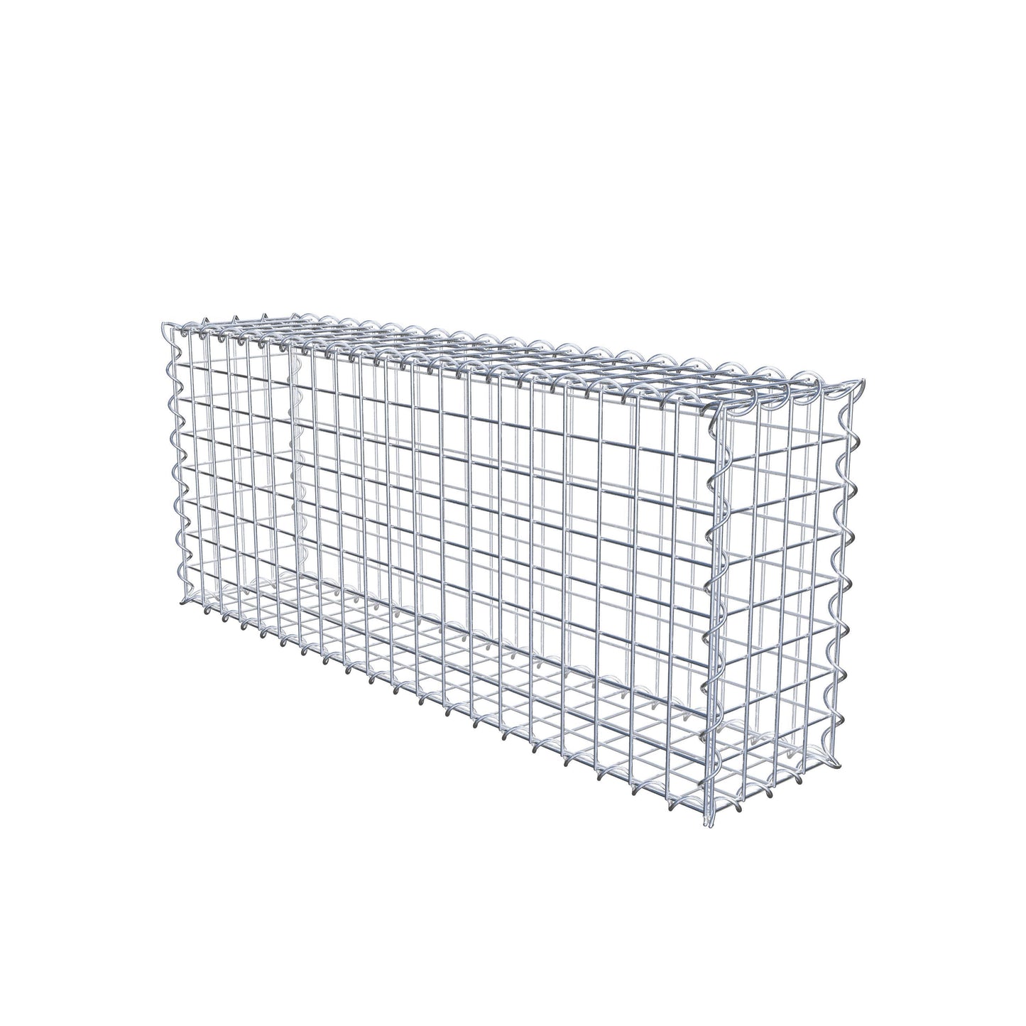 Set van 2 schanskorven 100 cm x 40 cm x 20 cm (L x H x D), maaswijdte 5 x 5 cm, spiraalvormig