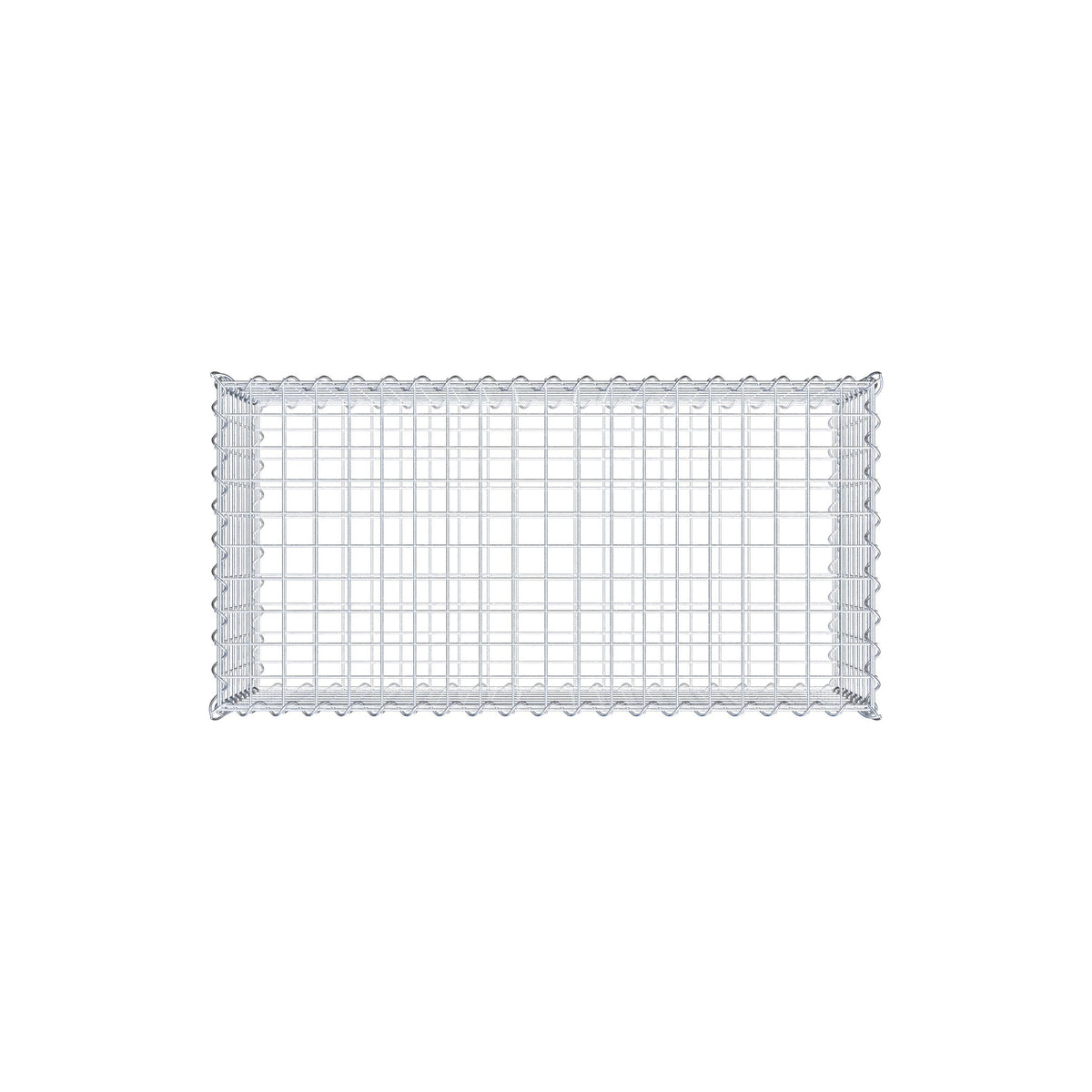 Gabion 100 cm x 40 cm x 50 cm (L x H x D), maskestørrelse 5 cm x 5 cm, spiral