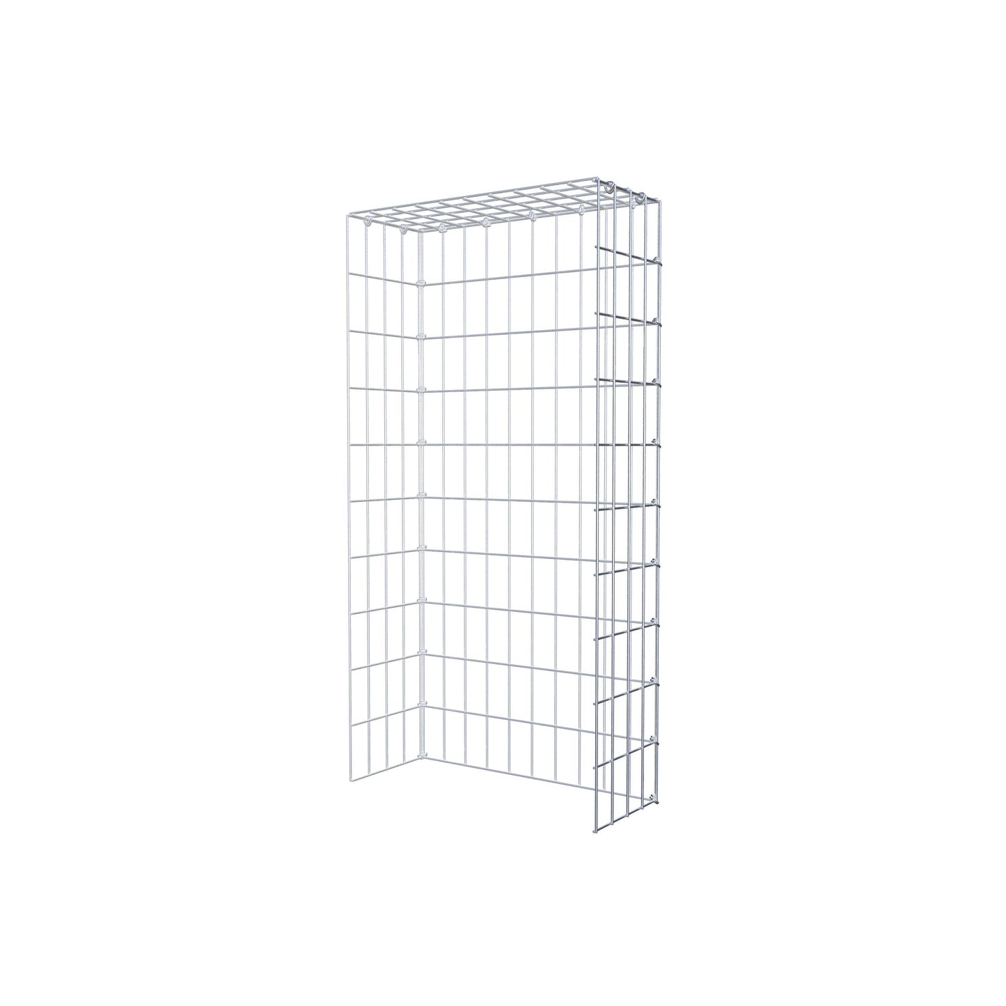 Gabião Tipo 4 100 cm x 20 cm x 50 cm (C x A x P), malhagem 5 cm x 10 cm, anel C