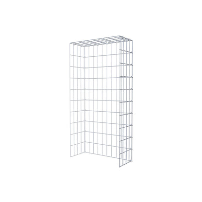 Gabião Tipo 4 100 cm x 20 cm x 50 cm (C x A x P), malhagem 5 cm x 10 cm, anel C