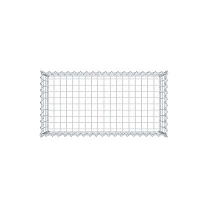 Gabbione aggiuntivo tipo 3 100 cm x 40 cm x 50 cm (L x A x P), maglia 5 cm x 10 cm, spirale