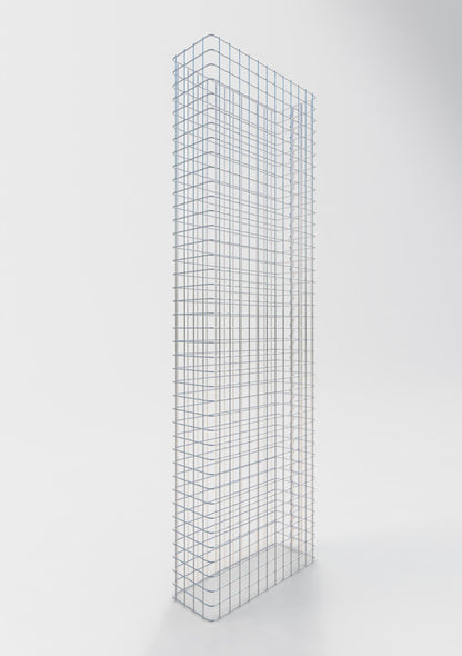 Clôture en gabion Longueur 62 cm, hauteur 160 cm, profondeur 22 cm, mailles 5 x 5 cm