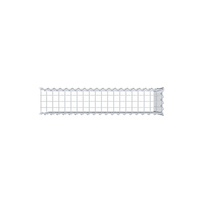 Add-on schanskorf type 4 100 cm x 50 cm x 20 cm (L x H x D), maaswijdte 5 cm x 5 cm, spiraalvormig