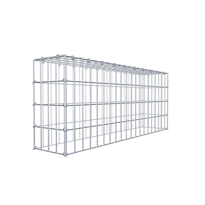 Gavión complementario de tipo 3 100 cm x 40 cm x 20 cm (largo x alto x fondo), malla 5 cm x 10 cm, anillo en C