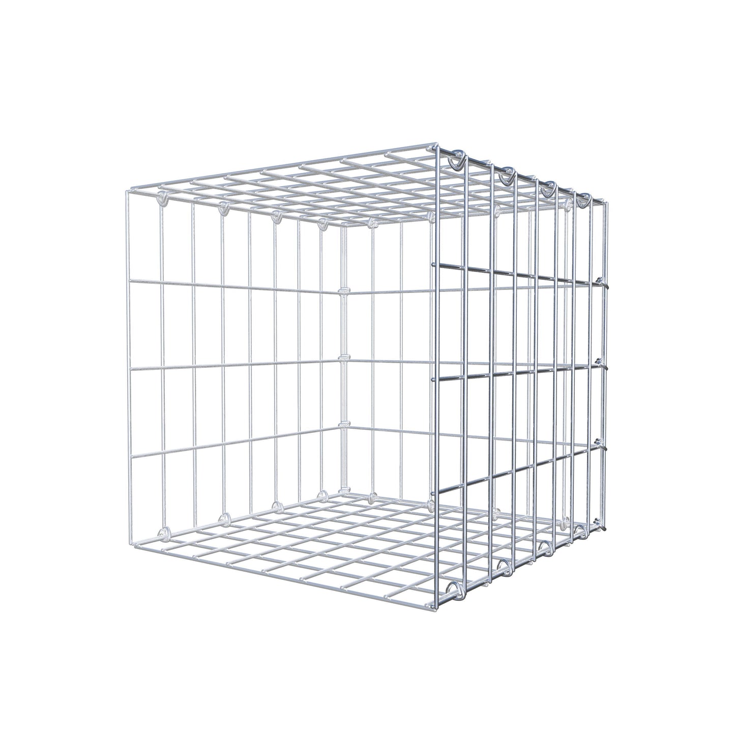 Gabião tipo 2 40 cm x 40 cm x 40 cm, malhagem 5 cm x 10 cm, anel C