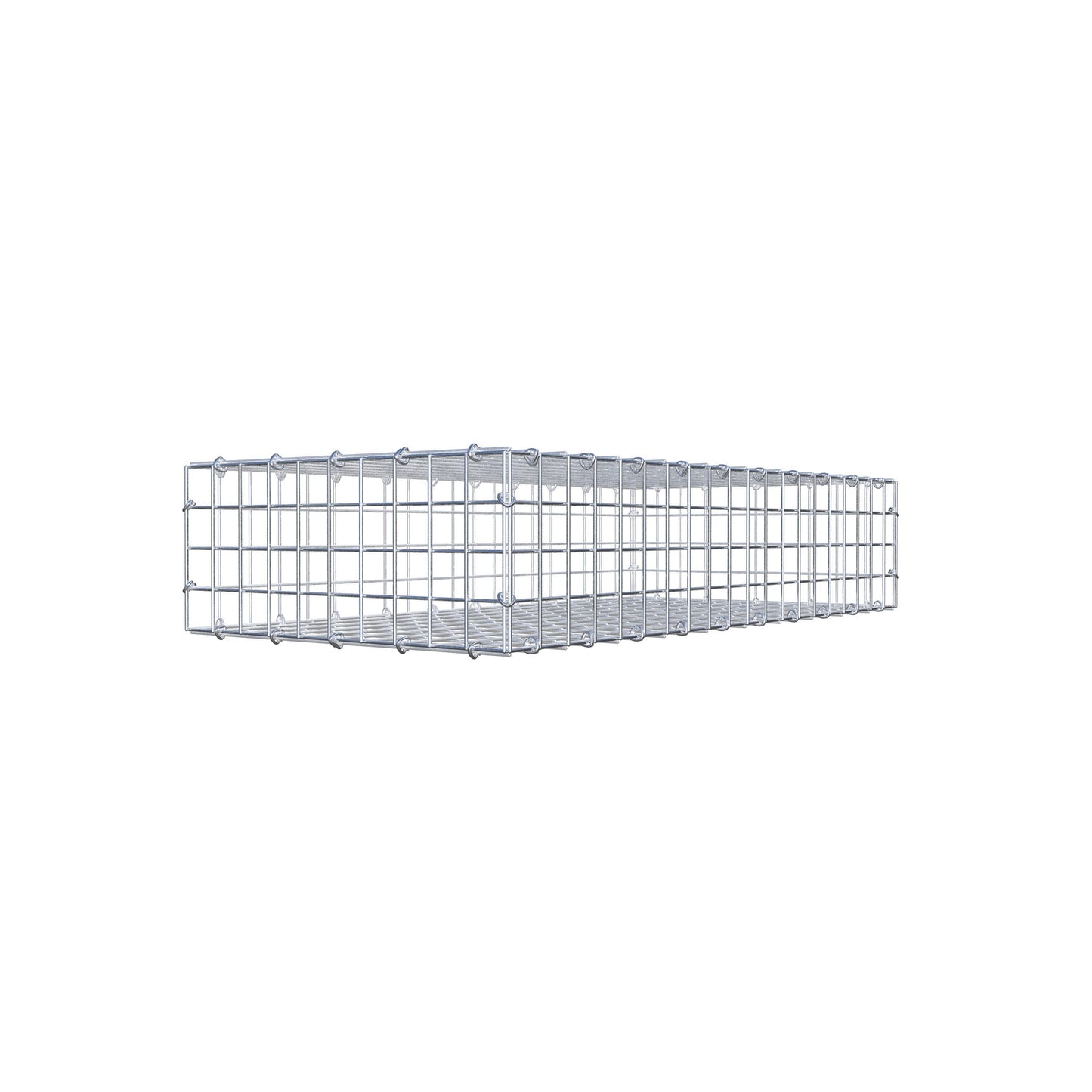 Gabion 100 cm x 20 cm x 50 cm (L x H x D), maskestørrelse 5 cm x 5 cm, C-ring