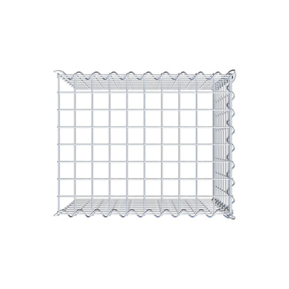 Gabbione aggiuntivo tipo 4 50 cm x 40 cm x 40 cm (L x H x P), dimensione maglia 5 cm x 5 cm, a spirale