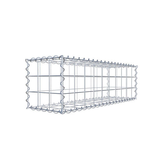 Gabion 100 cm x 30 cm x 30 cm (L x H x D), maskstorlek 10 cm x 10 cm, spiral