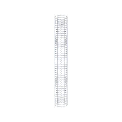 Coluna de gabião redonda 32 cm de diâmetro, 230 cm de altura, malhagem 5 cm x 5 cm