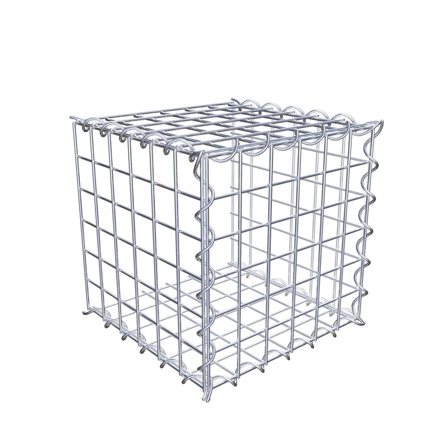 Gabião tipo 2 30 cm x 30 cm x 30 cm (C x A x P), malhagem 5 cm x 5 cm, espiral