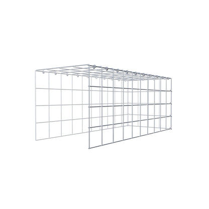 Add-on schanskorf type 4 100 cm x 40 cm x 40 cm (L x H x D), maaswijdte 10 cm x 10 cm, C-ring