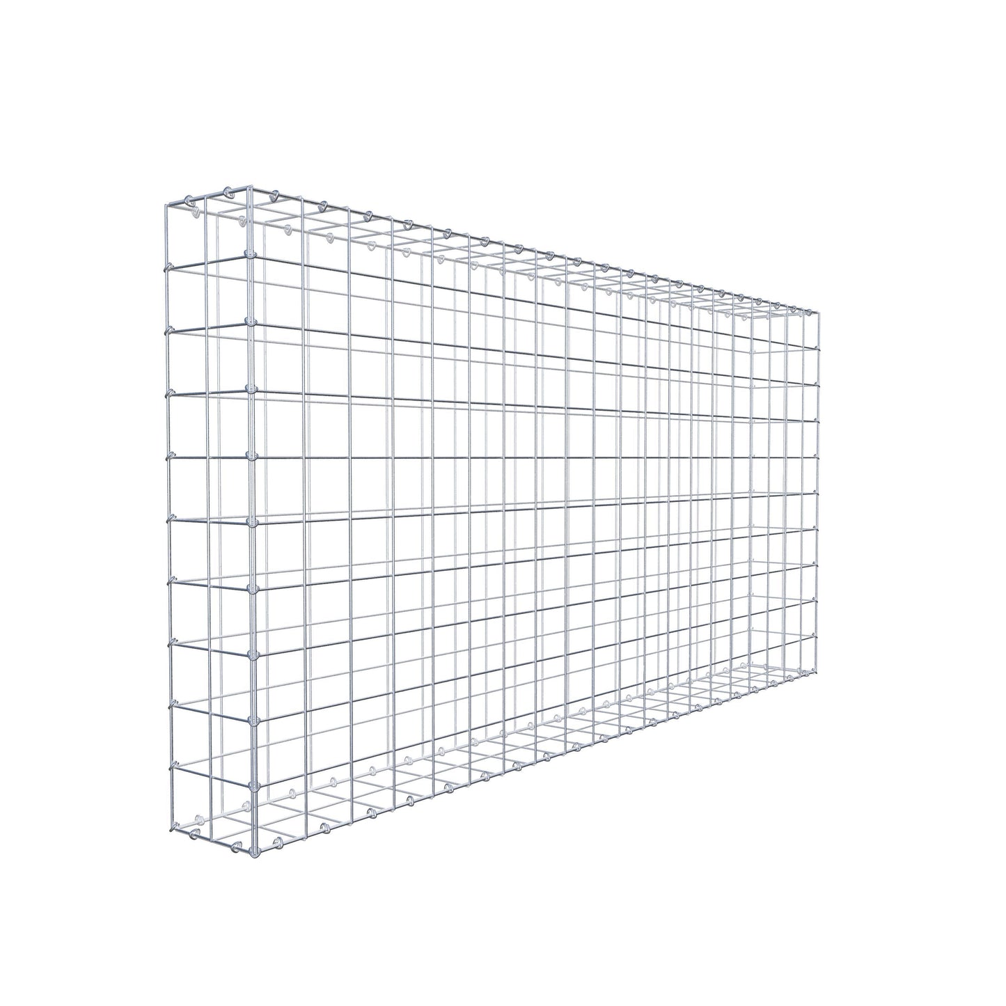 Gabião 200 cm x 100 cm x 20 cm (C x A x P), malhagem 10 cm x 10 cm, anel C