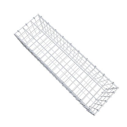 Gabione 100 cm x 30 cm x 30 cm (L x H x T), Maschenweite 5 x 10 cm, Spiralring