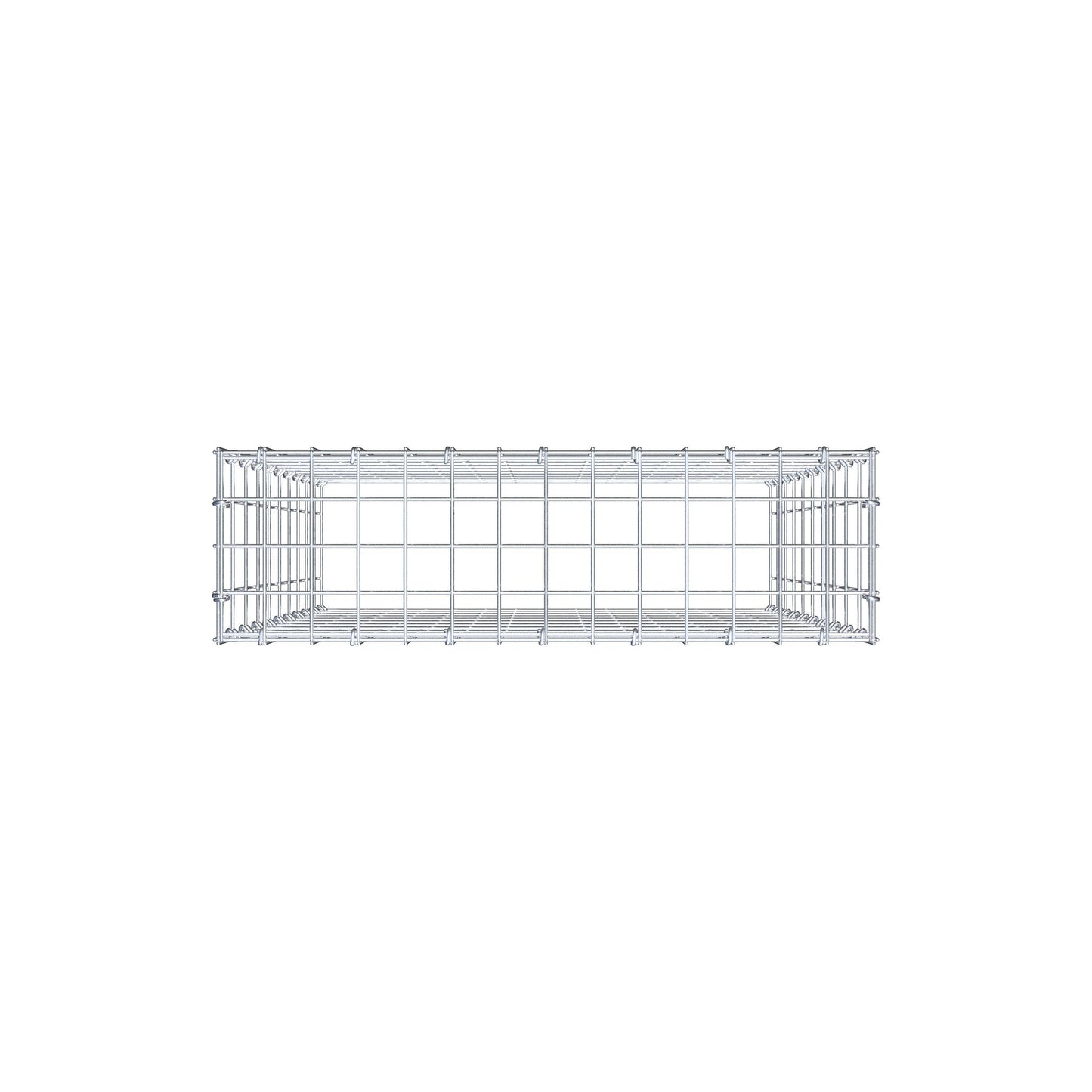 Type 3 oplegkorf 100 cm x 70 cm x 20 cm (L x H x D), maaswijdte 5 cm x 10 cm, C-ring