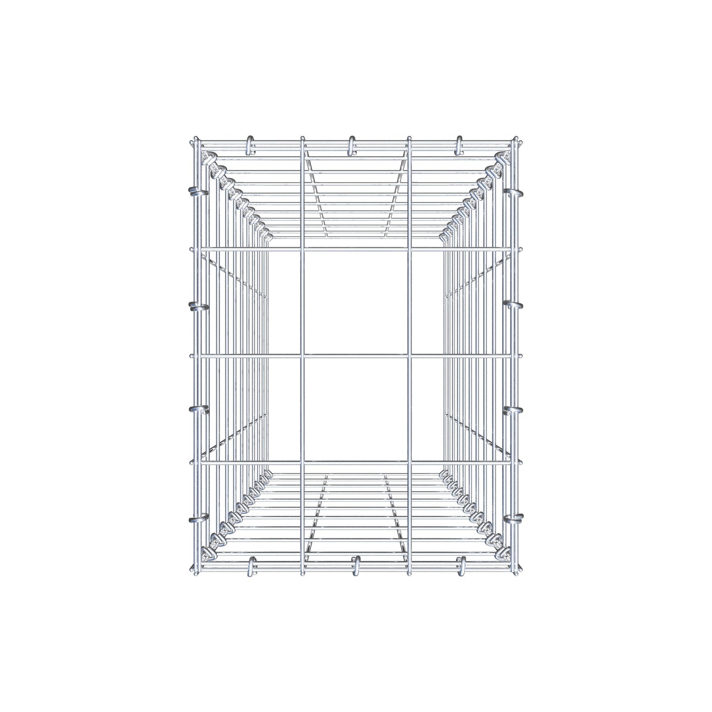 Gavión complementario de tipo 3 100 cm x 30 cm x 40 cm (L x A x P), malla 10 cm x 10 cm, anillo en C