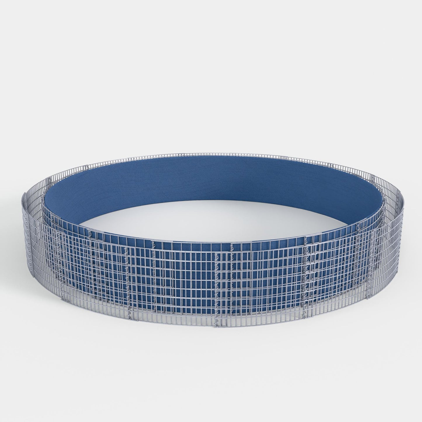 Rond verhoogd bed, buitendiameter 502 cm, hoogte 50 cm, maaswijdte 5 x 10 cm, wanddikte 15 cm