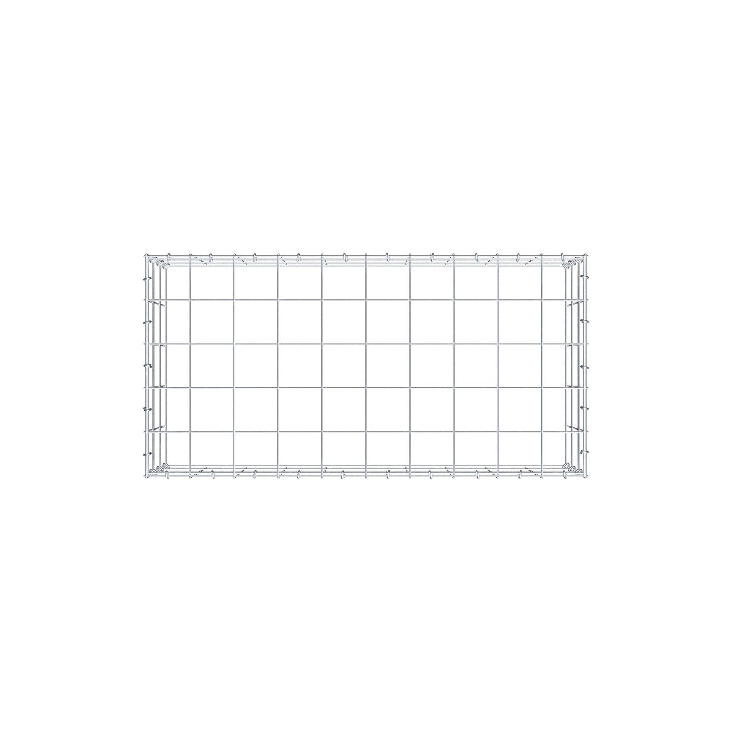 Fourche rapportée type 3 100 cm x 30 cm x 50 cm (L x H x P), mailles 10 cm x 10 cm, anneau C