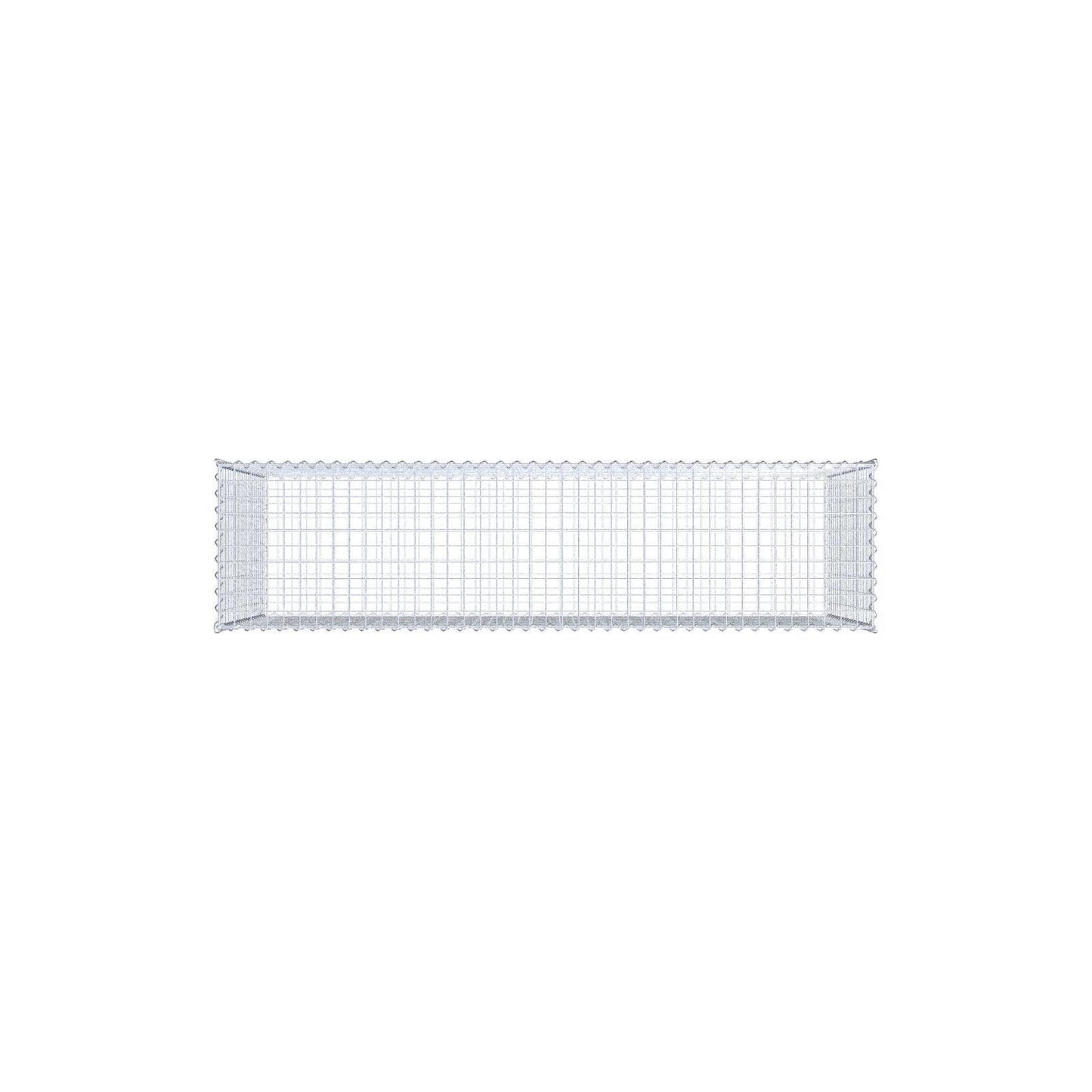 Gabião 200 cm x 100 cm x 50 cm (C x A x P), malhagem 5 cm x 5 cm, espiral