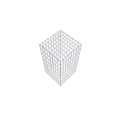 Schanskorf 80 cm x 40 cm x 40 cm (L x H x D), maaswijdte 5 cm x 10 cm, C-ring
