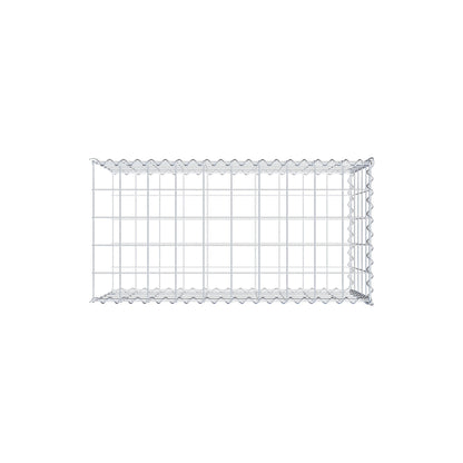 Opvokset gabion type 2 100 cm x 50 cm x 50 cm (L x H x D), maskestørrelse 10 cm x 10 cm, spiral