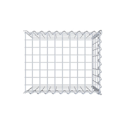 Add-on schanskorf type 4 50 cm x 40 cm x 40 cm (L x H x D), maaswijdte 5 cm x 10 cm, spiraalvormig