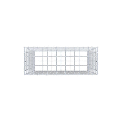 Mounted gabion type 3 100 cm x 80 cm x 30 cm (L x H x D), mesh size 5 cm x 5 cm, C-ring