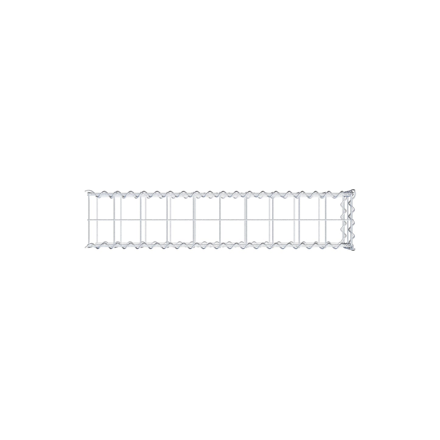 Gavión complementario tipo 2 100 cm x 20 cm x 20 cm (L x A x P), malla 10 cm x 10 cm, espiral