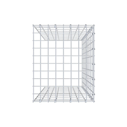 Monteret gabion type 4 100 cm x 40 cm x 50 cm (L x H x D), maskestørrelse 5 cm x 10 cm, C-ring