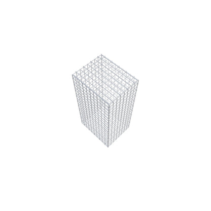 Gabione 100 cm x 50 cm x 40 cm (L x H x T), Maschenweite 5 cm x 5 cm, C-Ring
